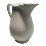 Crate & Barrel Large White Ceramic Pitcher 9.5” Modern Pottery Jug NWOT