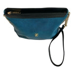 Jafferjees Turquoise Black Snake Skin Shoulder Crossbody Bag 10"x10' Excellent