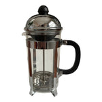 Vintage French Press BONJOUR 10" Black Stainless Steel Coffee Pot Coffee Maker