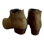 CL By Laundry Brown Velvet Ankle Boots Women’s Size 7 Low Heel Booties