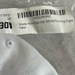 MADE HERE Classic Dad Hat White Blue Eagle Embroidered Snapback Baseball Cap New