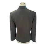 Tahari Arthur S Levine Womens Fitted Blazer 10 Black Textured Lined Work Jacket