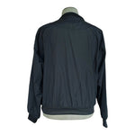 Munsingwear Black SUPPLEX Nylon Windbreaker V-Neck Pullover Long Sleeve Men's L