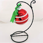 Glass New Year Tree Christmas Ball Bow Ornament Xmas Gift New in Box
