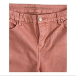 Chico's So Slimming Women's Rose Dawn Pink Ankle Jeans 1 (8) Mid Rise Stretch VG