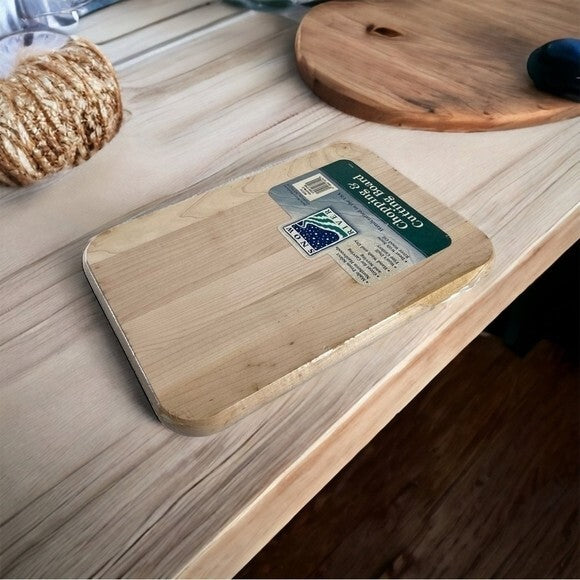 Snow River Cutting Board Northern Hardwood 13.75x10 Chopping Serving Board NWT