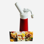 Vintage ISI Whipper Cream Dispenser 0.5L Aluminum Red Austria Dessert Foam Maker