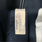 Vintage Wrangler Mens Navy Blue Pants 36/32 Straight Leg Polyester Wrinkle Free