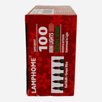 Lamphome 100 Mini Red Christmas Lights Green Wire 19.6 Ft Indoor Outdoor String