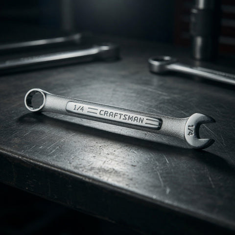 Vintage Craftsman 1/4" Combination Wrench 12-Point VV 44699 Forged USA 4" EXC