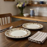 Sakura Majesticware Country Gathering Dinner Plates Set of 2 Leslie Beck 10.75"
