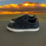 Levi’s Turner Men’s Sneakers Navy Blue Brown Lace-Up Athletic Shoes Size 12