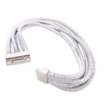 Fashion Silver Tone Multi Layered Magnet Lock Choker Necklace Women 16" EXC