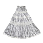 Victorias Secret Strapless White Floral Lace Mini Dress Cotton Fit Flare XS