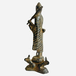 Antique Thai Copper Buddha Statue Rattanakosin Period 19th Century Bronze Amulet