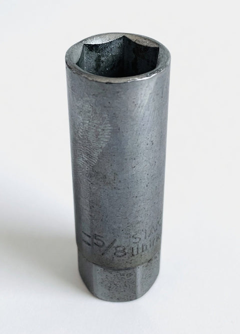 Stanley 5/8" Deep Spark Plug Socket 86-380 6-Point Workmaster USA 2.5" G+