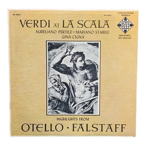 Verdi At La Scala LP Telefunken TH97011 Collectors Series Historic Reissue NM