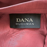 Dana Buchman Dusty Red Silk Rayon Wool Blend Knee Length Pencil Skirt Sz 10 VG