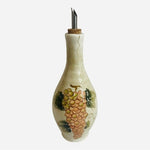 Cabernet Tabletoppers Unlimited Olive Oil Bottle 11" Hand Painted Ceramic Cork