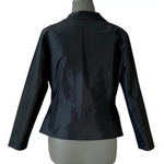 JULIEN LE ROY Grey Satin Lightweight Designer Blazer Size M Suit Jacket EXC