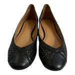 NINE WEST Black Leather Tansy Ballet Flats Women’s Slip-On Shoes Size 5.5