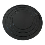 Silicone Coaster Set 7 Piece Black with Holder 4.5" Non-Slip Drink Coasters New