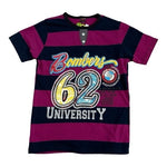 Venous Boys Sports Jersey T-Shirt Blue Purple Crew Neck #62 Graphic Print XL