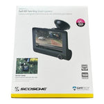 Scosche Two-Way Dash Camera Black HD DVR 1080P 4” Display NIB Rideshare