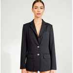 Tommy Hilfiger Women’s Black Tailored Career Blazer Single Breasted Size 16 NWOT