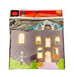 Set of 4 Haunted House Holographic Luminaries Halloween Decorations NIB