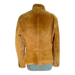 Vintage Chadwick's Suede Leather Jacket 14 Brown Button-Up Blazer 100% Suede VG