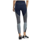 NIKE Women's Dri-FIT Mid Rise Training Compression Leggings Size S Blue Grey VG