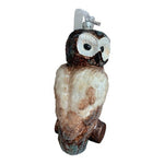 Rare Polish Blown Glass Owl Christmas Ornament 9" Handpainted Wooden Gift Box
