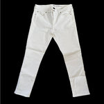 GAP White Girlfriend Jeans Sz 8/29R Cotton Blend Mid Rise Stretch 27" Inseam EXC