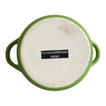 Mini Cocotte Pot Lid Green Glazed Stoneware Baker 5" Individual Oven Induction