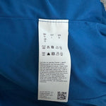 Boss Hugo Boss Etall Women's Blue Watercolor Print Ruched Midi Dress L NWOT