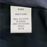 Coldwater Creek Womens Jacket 10 Floral Multicolor Zip Front Cotton Blazer 3/4