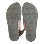 Dearfoams Pink Knit Thong Slippers Memory Foam Slip-On Women’s Size Large 9-10