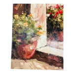 Tuscan Summer Framed Canvas Art 20x24” Italian Building Oil Painting Wall Decor