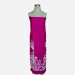Makai Beach Hawaiian Purple Floral Rayon Scarf Wrap Sarong 64"x46" Shawl NWT