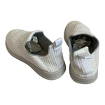 LUSSO CLOUD Jet Matte White Men’s Slip-On Waffle Canvas Shoes Size 13