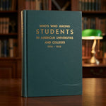 Who's Who Among Students American Universities Colleges 1958-59 HC Good+