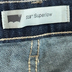 Levi's 518 Superlow Bootcut Women's Jeans 29/30 Dark Blue Low Rise NWT