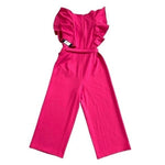 Tommy Hilfiger Women's Magenta Pink Sleeveless Jumpsuit 2 V-Neck Cropped NWT