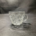 Vintage Arlington Cut Crystal Punch Cups Set of 8 Clear Glass 3in Elegant VG
