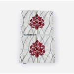 HWY 50 Burgundy Red Linen Placemats Set of 2 Cotton Blend 13x17.5" Washable New
