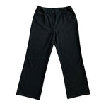 CHICO'S Women's Black Flat Front Capri Pants Size 1.5 (US 8/10) Mid Rise Fitted
