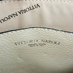 VITTORIA NAPOLI Champagne Cream Leather Handbag NWT Italian Designer Bag