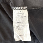 GREEN ENVELOPE Womens Top M Charcoal Gray One Shoulder Ruffle Blouse Loose Fit