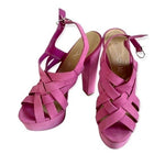 ALDO Pink Suede Peep Toe Stiletto Pumps High Heel Shoes Women’s 5.5